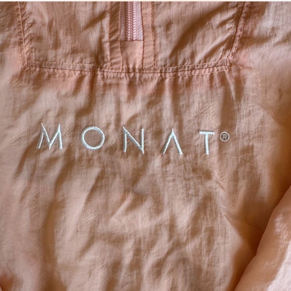 NWT! MONAT Zip Front Pullover Windbreaker, sz L - Picture 6 of 8